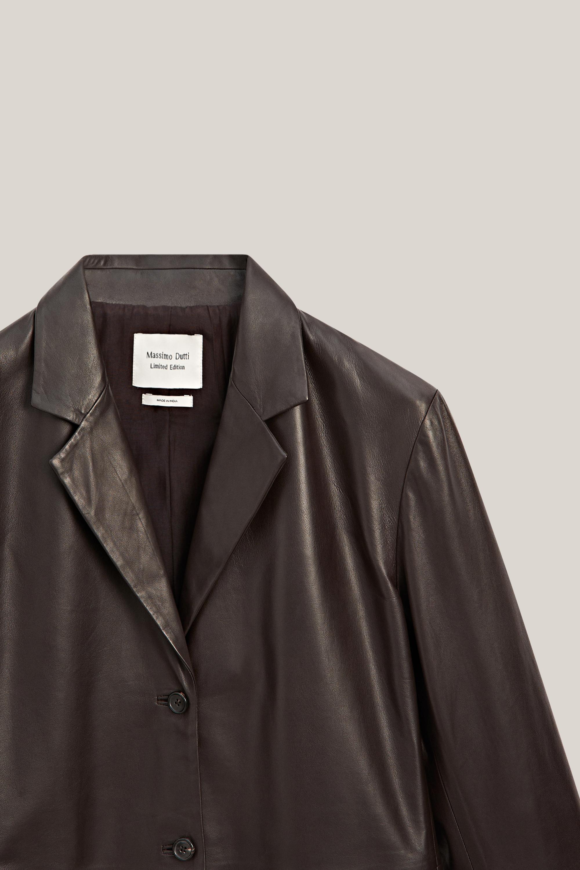 100% nappa leather blazer with pocket details - LIMITED EDITION